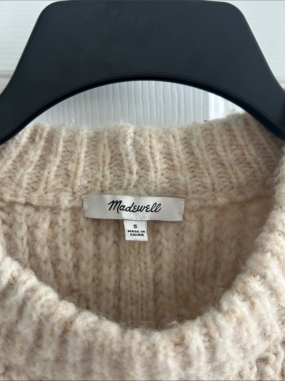 Madewell Cream Cable-Knit Sleeveless Sweater Vest - Picture 2 of 4